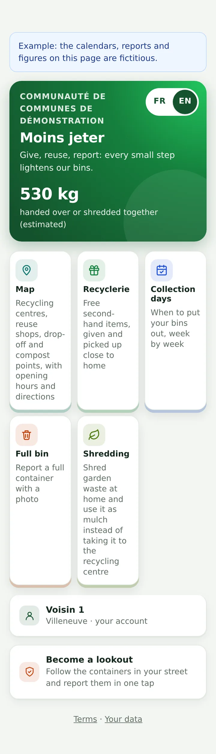 Residents' home: the local authority's tools, kilos handed over or shredded, account and “Become a lookout”